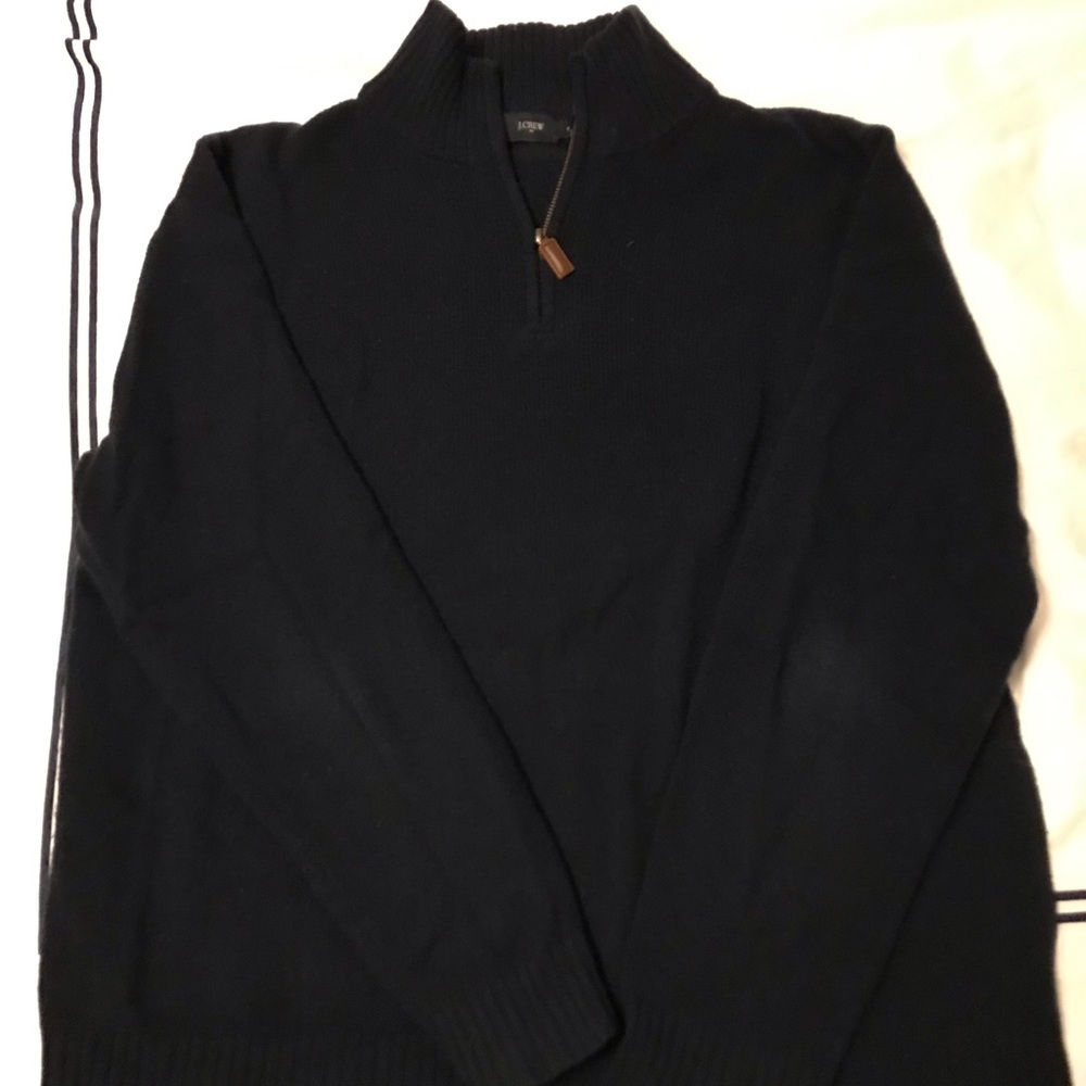 Men’s J. Crew Lambswool 1/4 zip sweater